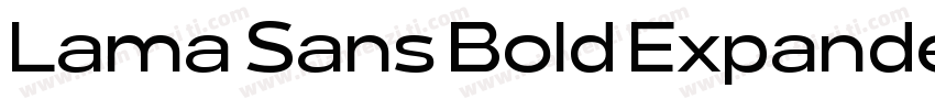 Lama Sans Bold Expanded字体转换